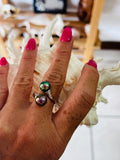 Bague toi &moi Or blanc 18carats Perle de Tahiti fourni avec son certificat d’authenticité