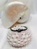 Bracelet en cuir avec perle de Tahiti