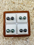 Studs Earrings set in 18 carat gold